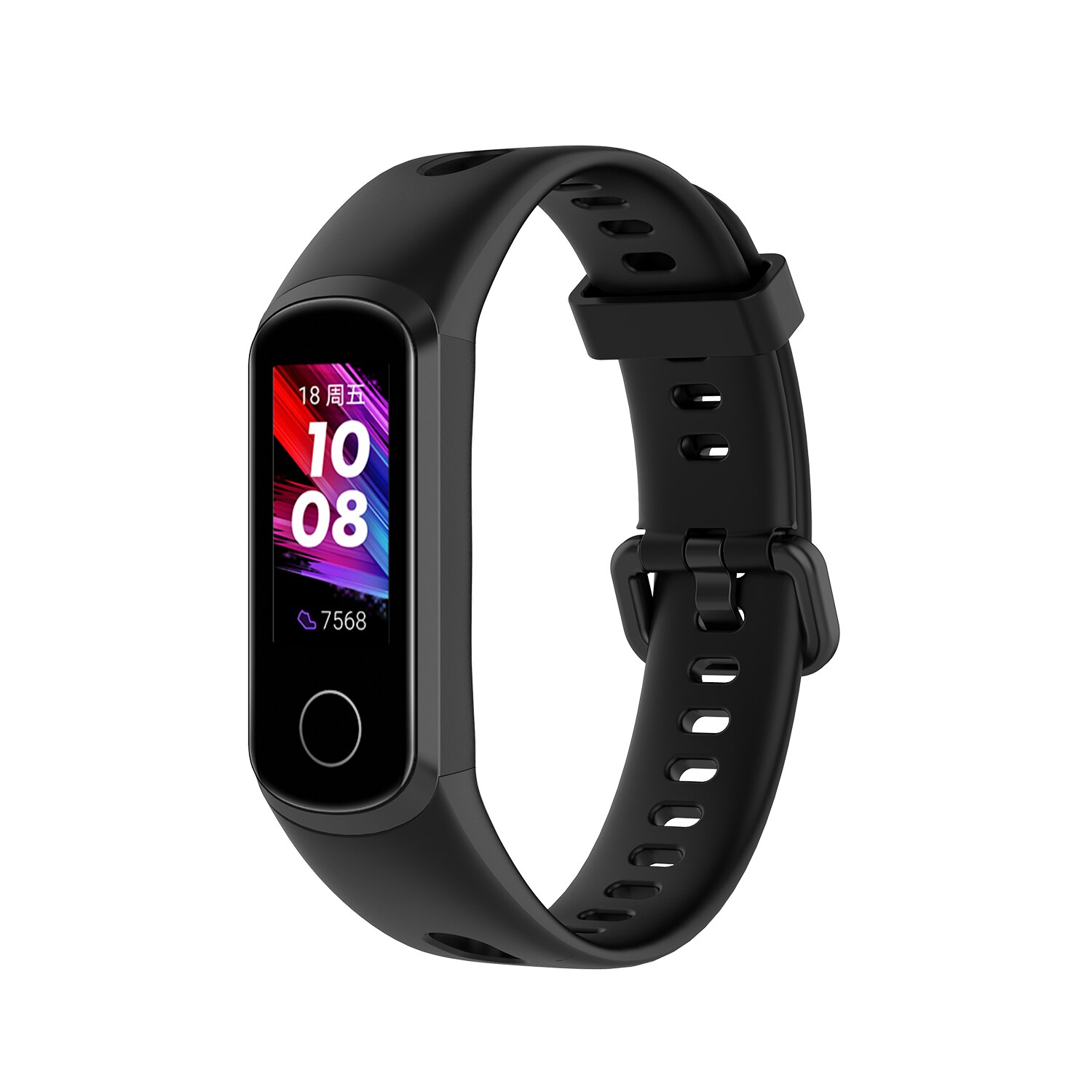 Miękki Sport silikonowy pasek na rękę wymiana Watch Band dla HUAWEI Band 4 / Honor Band 5i opaski klamra inteligentny zegarek akcesoria: B / For Huawei Band 4