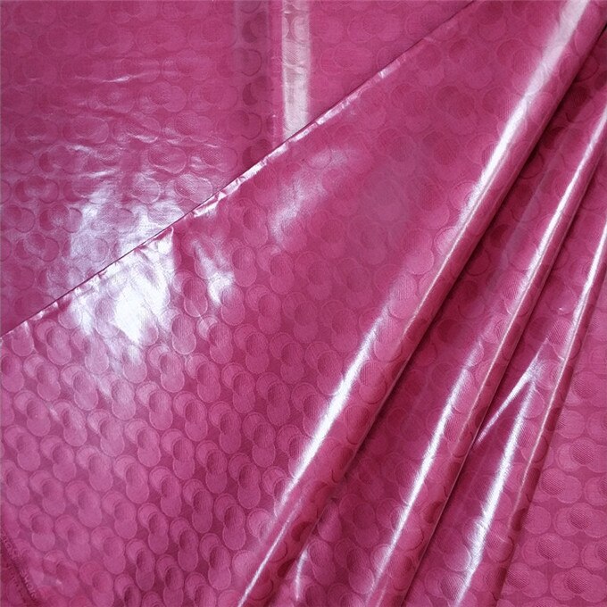 Tissu africain et nigérian pour homme | Tissu riche et de , en coton et en brocade africain, bassin bazin, lot de 5 mètres: pink