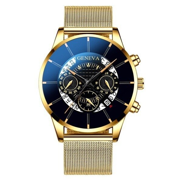 Les hommes de Style regardent le troisième oeil avec la montre-bracelet de de loisirs d'affaires de calendrier: 8