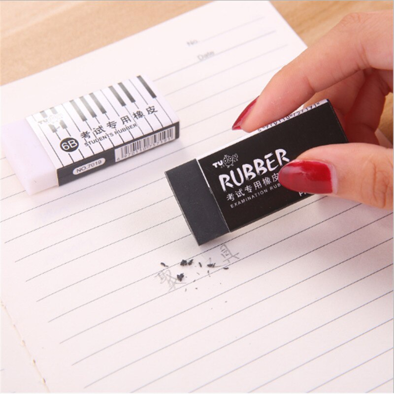 1PC 6B Exam Eraser Correction Pencil Eraser Students Learning Stationery School Office Supplies