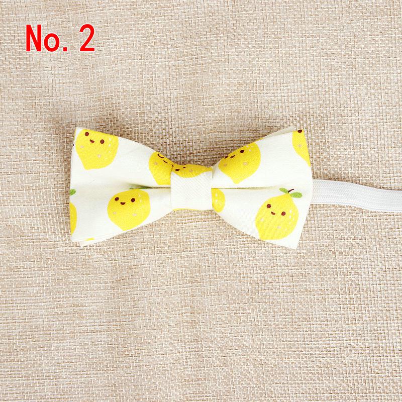 Pajarita clásica para bebé y Chico, pajarita para niño, esmoquin, pajarita con estampado de limones Lazo, corbata informal de mariposa: 2