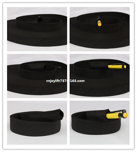 25mm wide special black Hollow tubular PP webbing tape ribbon belt 10 yards a lot