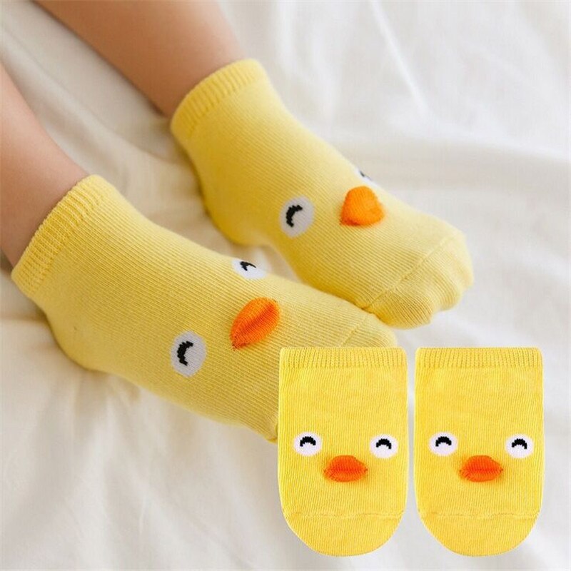 1 paar Nicht-Unterhose Art Socke Karikatur Fußkettchen Baumwolle Ebene Baby Socken für 0-3 jahre alt