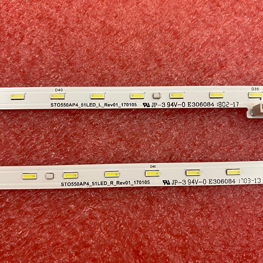 Led-hintergrundbeleuchtung (2) für sony kd -55 x 7000e , kd -55, xe 8096, xbr -55 x 800e , -55 2, xe 7005 v55 , qwse 09 kd-55, xe 5896 v550, qwme 03 kd-55 x 700e , kd -55 , xe 8577