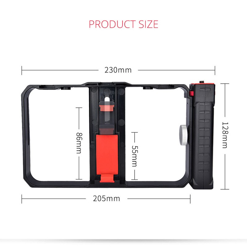 Video Camera Cage Stabilizer Film Making Rig for Cell Phone Handheld Bracket DQ