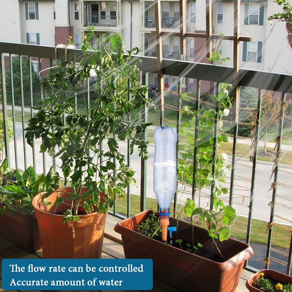 12pcs Bottle Dripper Drip Irrigation System Automatic Waterer Spike for Flower Plants Greenhouse Watering Device Garden Supplies