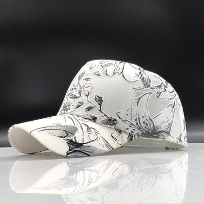 Simpel dame baseball kasket maleri broderi blomst piger snapback hatte kvinde kvinde kasket mesh sommer sol hat: 4