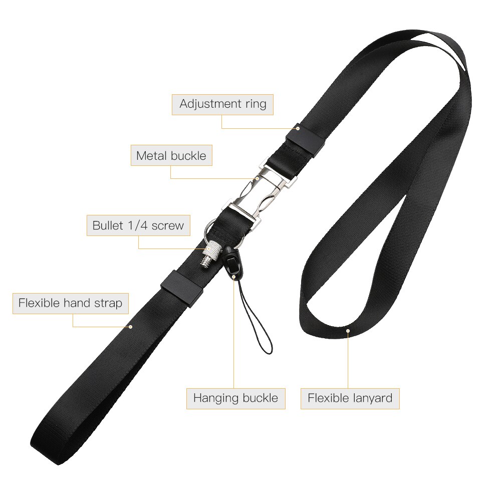 Camera Lanyard for Insta360 One X /Osmo Quick-Release Camera Strap Holder Wrist Lanyard Insta 360 Video Camera Accessories