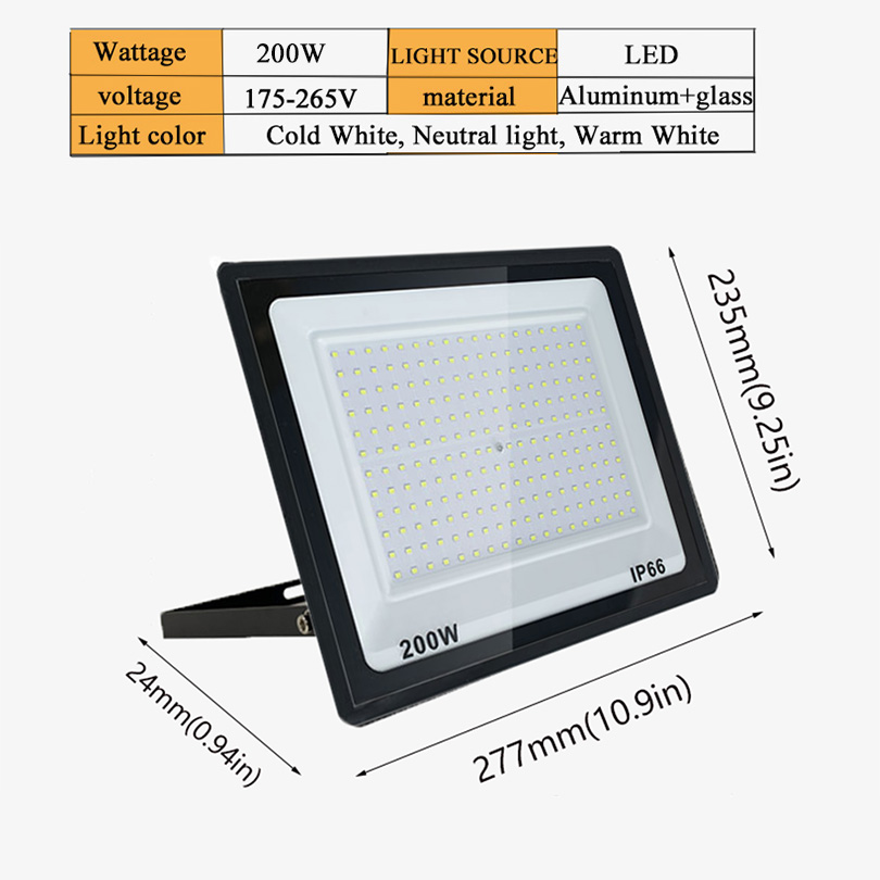 Projecteur LED projecteurs extérieurs étanche IP66 220V 10W 20W 30W 50W 100W 150W 200W 300W éclairage extérieur de panneau d'affichage d'usine: S / Rose