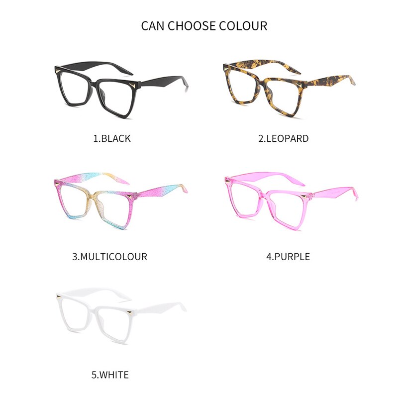 Cat eye brilmontuur, blauw licht blokkerende bril voor dames en heren, bijziendheid, optische bril voor computer, transparant, helder montuur, oculos