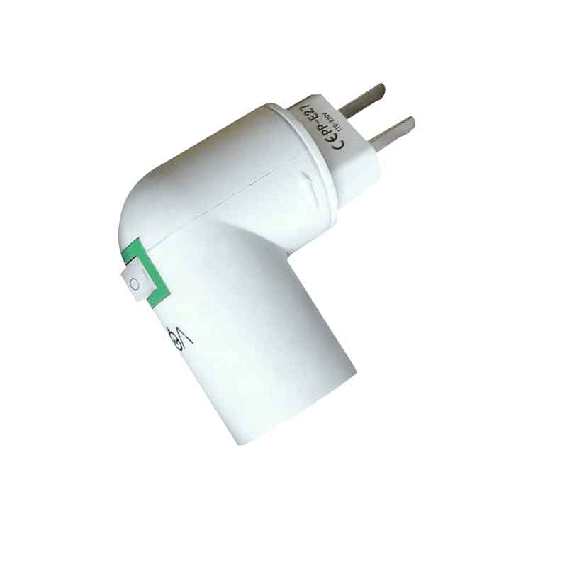 PBT PP Naar E27 Base LED Licht Lamp Houder Lamp Adapter Converter Socket EU plug naar E27