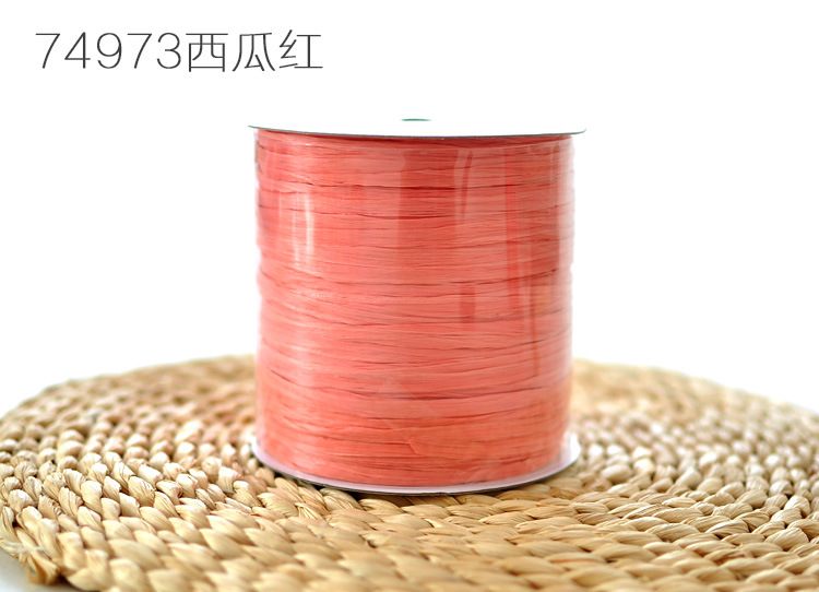 125G 250M Raffia Katoen Stro Touw 100% Plant Fibre Diy Breien Zomer Strooien Hoed Handtassen Katoen Stro Draad