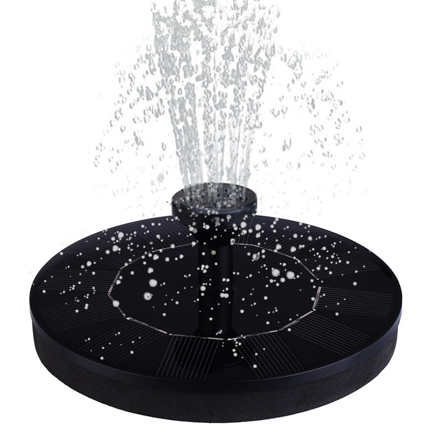 Solar Powered Water Pump Panel Kit Lotus Leaf Floating Pump Water Fountain Pump For Pool Garden Pond Watering Submersible Pumps