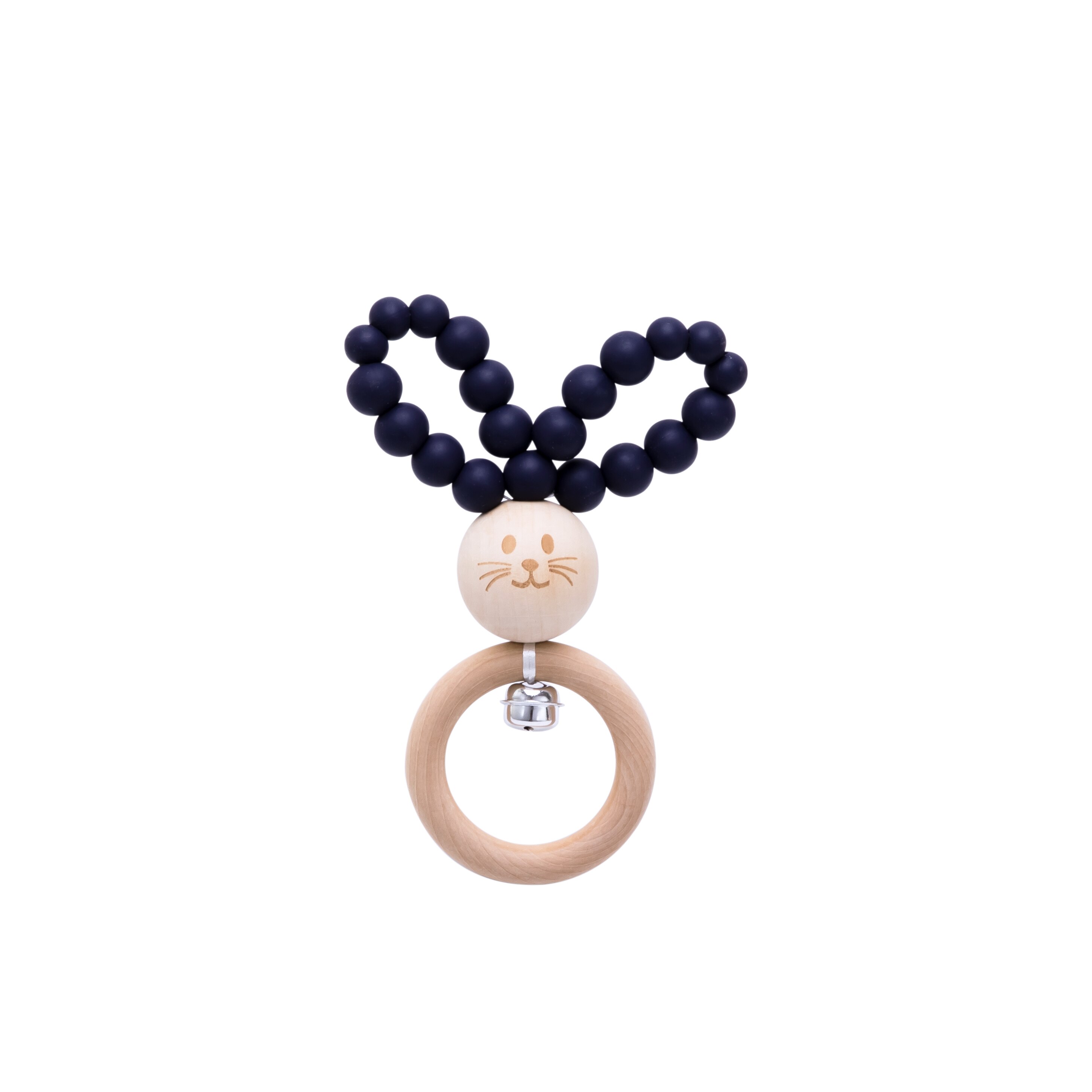 Houten Baby Bijtringen Bunny Beukenhout Rammelaars Tandjes Knaagdieren Tiny Staaf Baby Speelgoed Hanger Voor Pasgeboren Verpleging Kinderen Producten: Dusk purple
