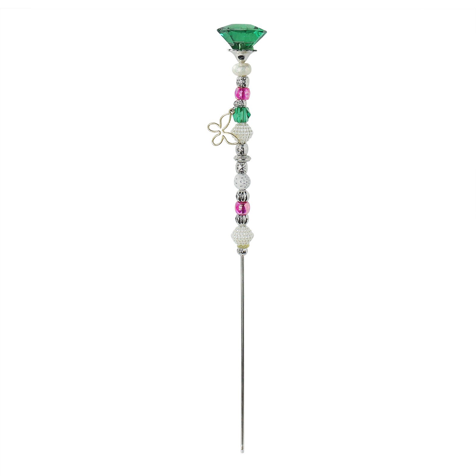 Piquets de jardin de rêve perlés, d'extérieur pour enfants, décoration de cour colorée en cristal arc-en-ciel: B