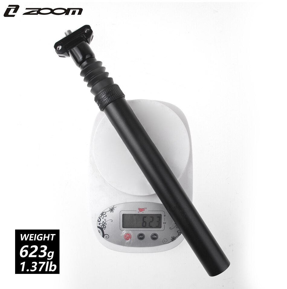 zoom fjæringe setepinne 27.2/31.6mm mtb landeveissykkel setepinne aluminium landeveissykkel damesykkel salrør sykkeldeler demper setepinne: C372-31.6mm svarte