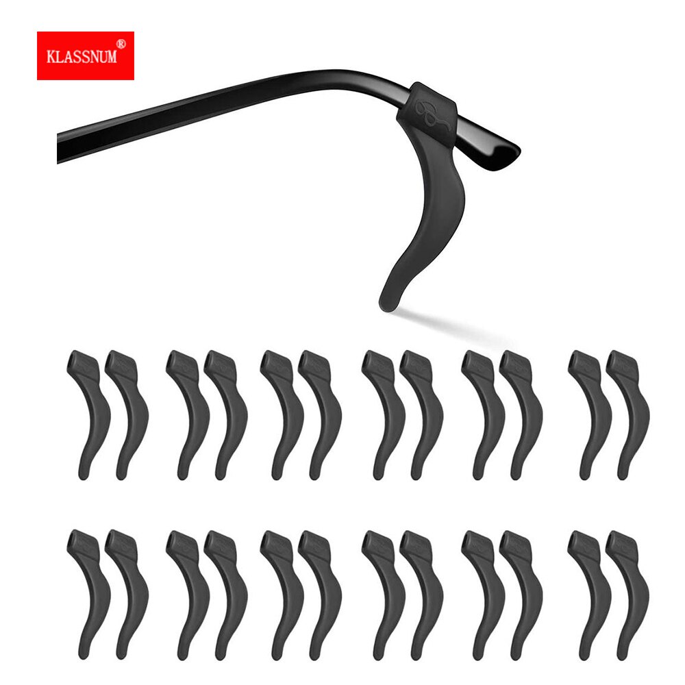 12 Pairs Silicone Anti Slip Oor Haken Voor Bril Lenzenvloeistof Zonnebril Houder Casual Bril Stand Accessoires Grote Size