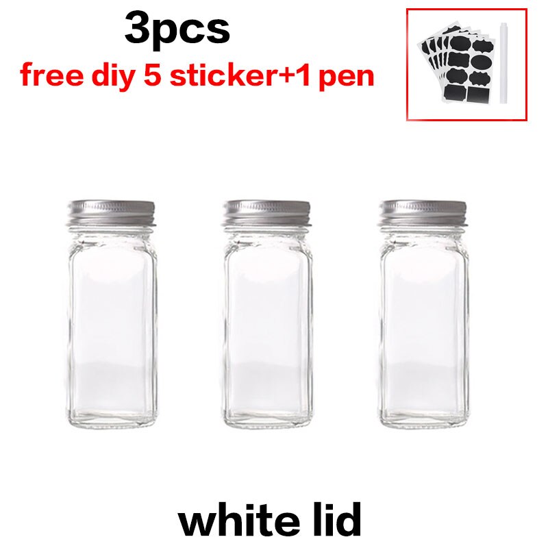 Mezchi 2 Pack Glass Condiment Pot, 12 Ounce Gold Spice Jars With Spoon, Seasoning Box Set Salt Container, Sugar Dispense, Kitchen Containers For Flour And Sugar - View #4