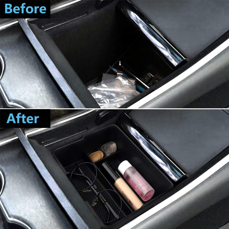 Car Central Armrest Storage Box For Tesla Model 3 BlueStar Container Glove Organizer Case Car Accessories