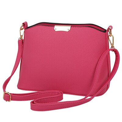 YBYT neue einfache casual frauen satchel dame einkaufen shell tasche schulter messenger umhängetaschen: Heißes Rosa