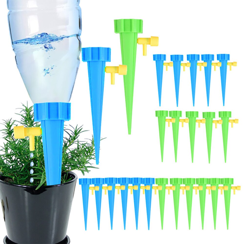 Herramienta de riego por goteo automático, Kit de sistema de riego de jardín de plantas y flores, ajustable, dispositivo de autorriego