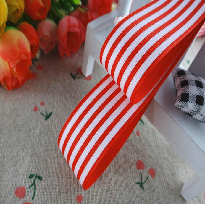 10 meter 1 '' 25mm stripetrykte grosgrain-bånd tegneseriebånd håndlagde hårsløyfer  ym16100785: 250