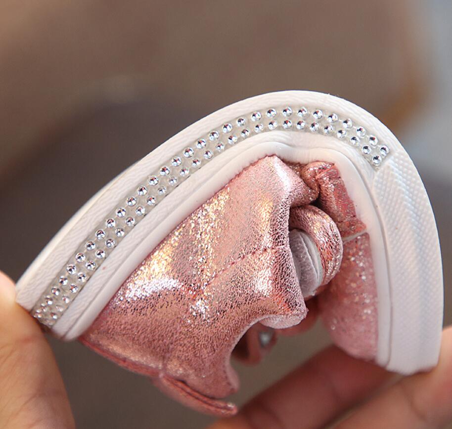 Baby Kids Schoenen Meisjes Sneakers Glitter Peuter Meisje Sneakers Zachte Bodem Met Crystal Kids Schoenen Kinderen Meisjes Bling Schoenen