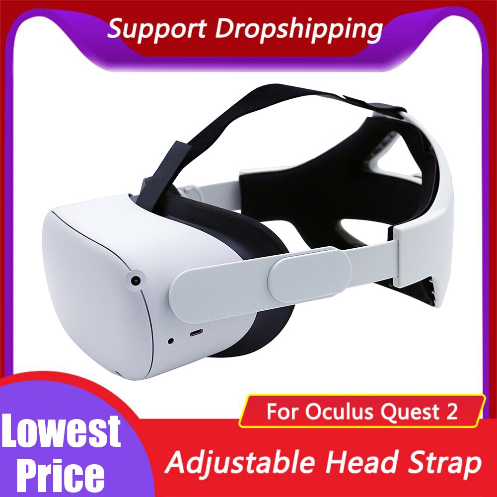 Verstelbare Ergonomie Voor Oculus Quest 2 Head Strap Vr Elite Band Ondersteunende Forcesupport Werkelijkheid Toegang Verhogen Virtuele