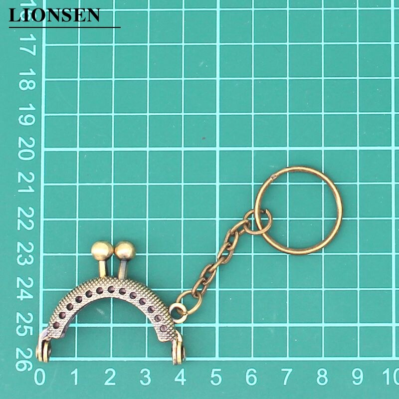 Lionsen – porte-monnaie en métal, 4cm, cadre de porte-monnaie avec porte-clés, 5 couleurs