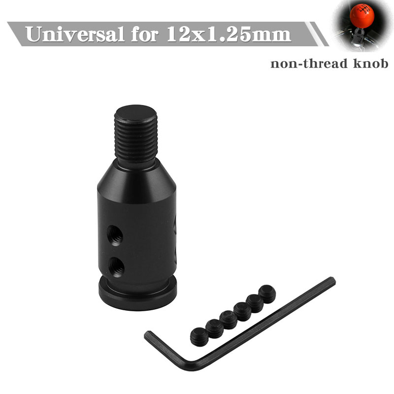 Auto Shift Lever Gear Knob Extender Extension Adjustable Rod (Black