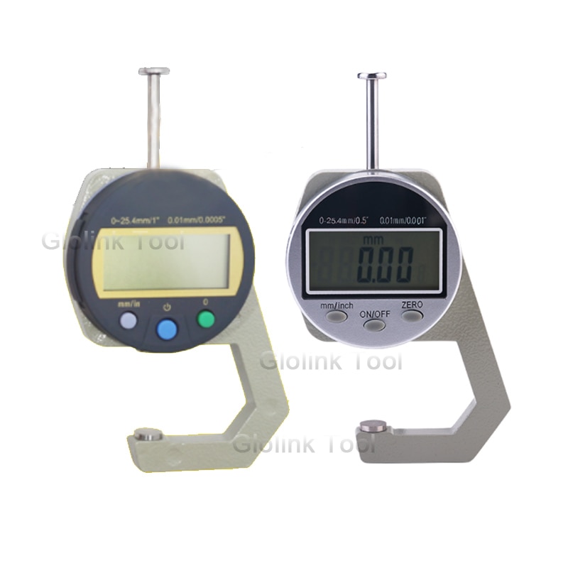 Digitale Diktemeter 0-25.4 Mm/0.01 Elektronische Diktemeter Voor Papier Lederen Doek Houten Bord Dikte Meten tool