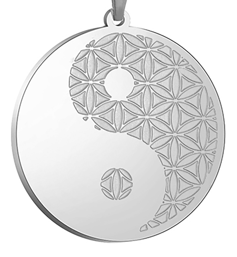 Dreamtimes Yin Yang Tai Chi Ketting Rvs Classic Mannen Leven Boom Ronde Sieraden Kerstcadeau