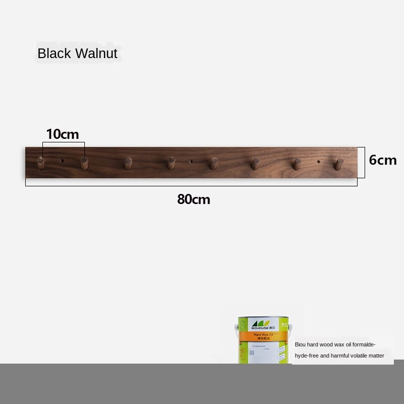 Perchero de madera de estilo nórdico para colgar en la pared, colgador de puerta, perchero decorativo para almacenamiento de llaves, muebles de madera de haya