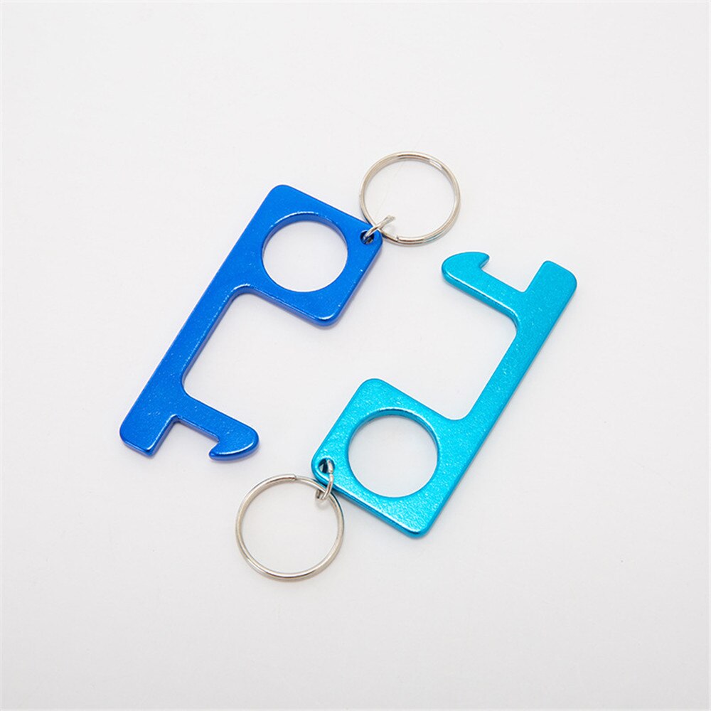 Ouvre-porte Anti-contact alliage Anti-bactérien Protection Anti-contact Isolation clé artefact crochet de porte ouvre-porte avec bouteille Op