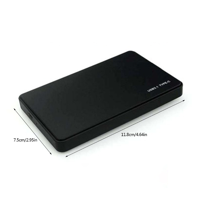 Scatola per disco rigido Mobile di tipo C da 2.5 pollici USB 3.0 1 TB/2TB SSD Solid Hard Disk Shell per notebook