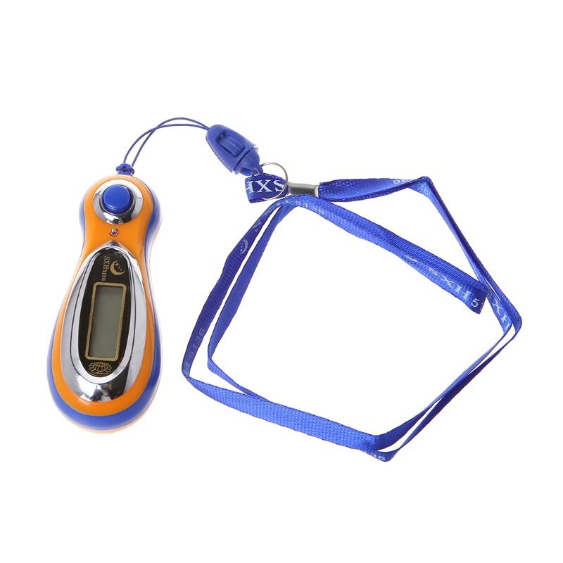 LCD Display Electronic Digital Tally Counter MP3 Manual Counters With Lanyards D0AC