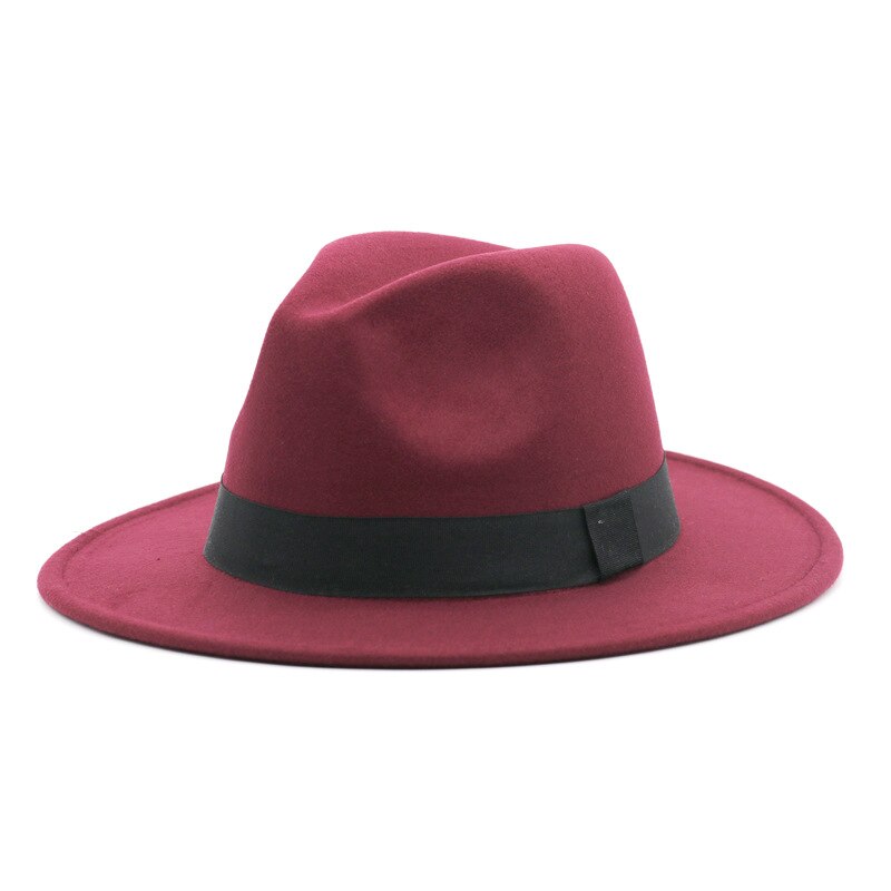 Muts Fedora Hoed Meer Blauw Lente Kleur Jazz Kerk Hoed Unisex Blauw Hip-Hop Wilde Fedora Hoed шляпа Женская: 15