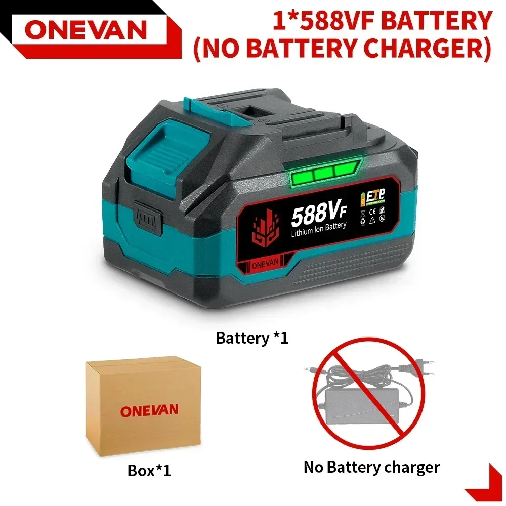 Wiederaufladbare Lithium-Batterie 22900 mAh 29900 mAh Batterie 588VF Kapazität Anzeige Für Makita 18 V Elektrische Schlüssel Bohrer Power werkzeug: Black