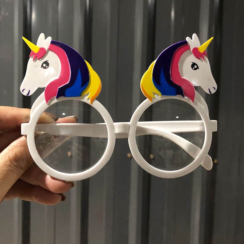 Gafas de unicornio azul y rosa, accesorios de fotografía de novia para ser, decoración de de unicornio arcoíris, gafas para de cumpleaños, fotomatón