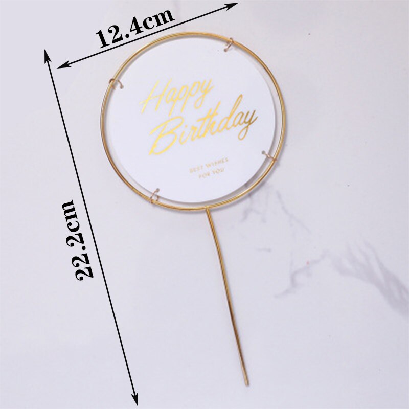 1 Set Butterfly Cake TopperCake Decoration Handmade Painted Happy Birthday Cake Topper for Wedding Birthday Party Baby Shower
