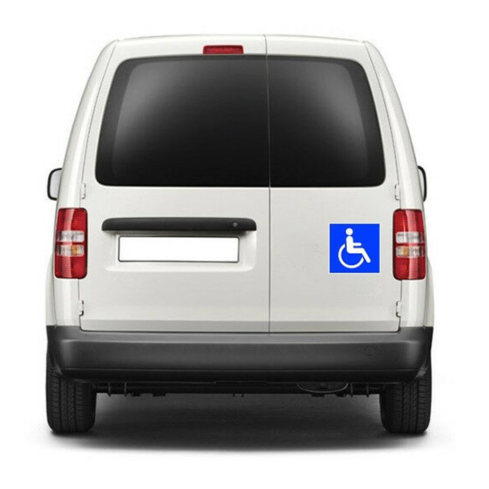 3 pcs Sign Sticker Disabled Wheelchair Sign Decal Blue For Car Truck Van Handicap Warning Mark Decoration