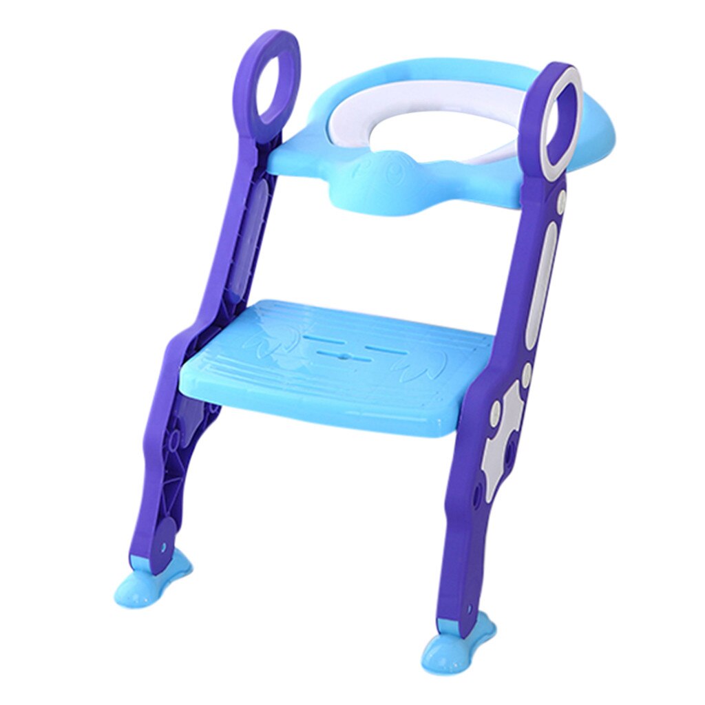 Orinal de bebé para niño, asiento de entrenador, escalera, taburete, silla de entrenamiento ajustable, orinal de bebé, orinal de bebé, orinal de entrenamiento para niños N30: Azul