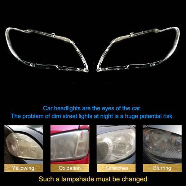 Car Clear Headlight Lens Shell Cover Replacement Head Light Lamp Cover For-BMW 7 E65 E66 2005