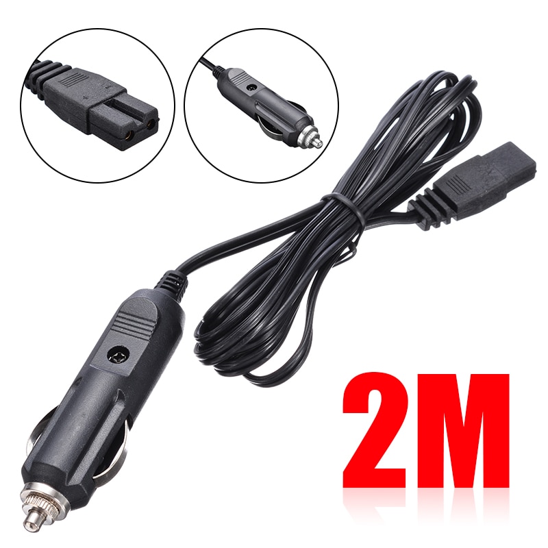2M Kabels Plug Dc 12V 2 Pin Connection Lead Cable Plug Geschikt Voor Auto Koelbox Mini koelkast
