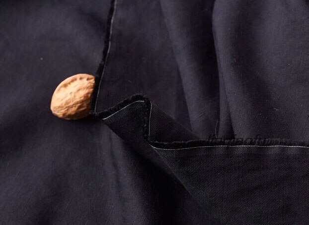 Tela Original de lino y Sarga de seda para hombre, tela de lino de alta gama para ropa de nombre grande cómoda