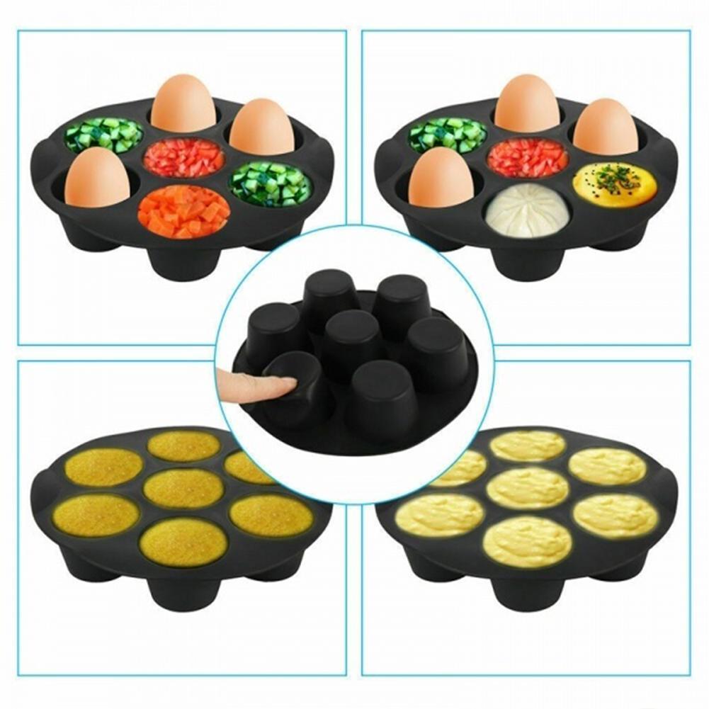 7 Holes Cake Cup Muffin Cup For 3.5-5.8L Various Models Of Air Fryer Molds Cupcake Cake Muffin Baking Cups Air Fryer Accessorie