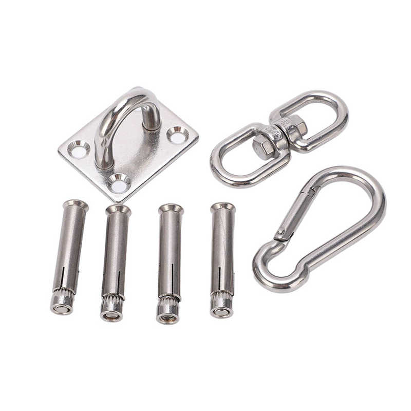 Suspension Ceiling Hanger High Hardness Anti Corrosion Ceiling Hanging Kit Stainless Steel Burr Free for Yoga Suspension