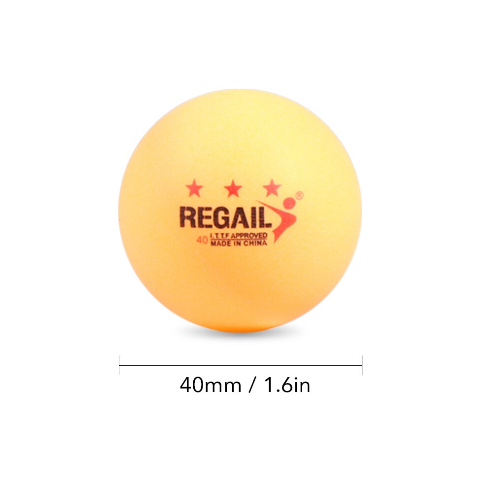 6 Stuks 3-Ster 40Mm Tafeltennis Ballen Super Duurzaam Abs Plastic Tafeltennis Ballen Tafeltennis Decor ballen Ping Pong Bal