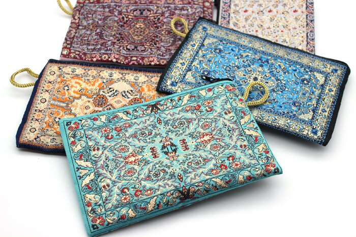 Türkische Geldbörse Traditionellen Teppich Böhmischen Taschen Handliche Lagerung Make-Up Taschen Orientalischen Reißverschluss Umschlag Taschen