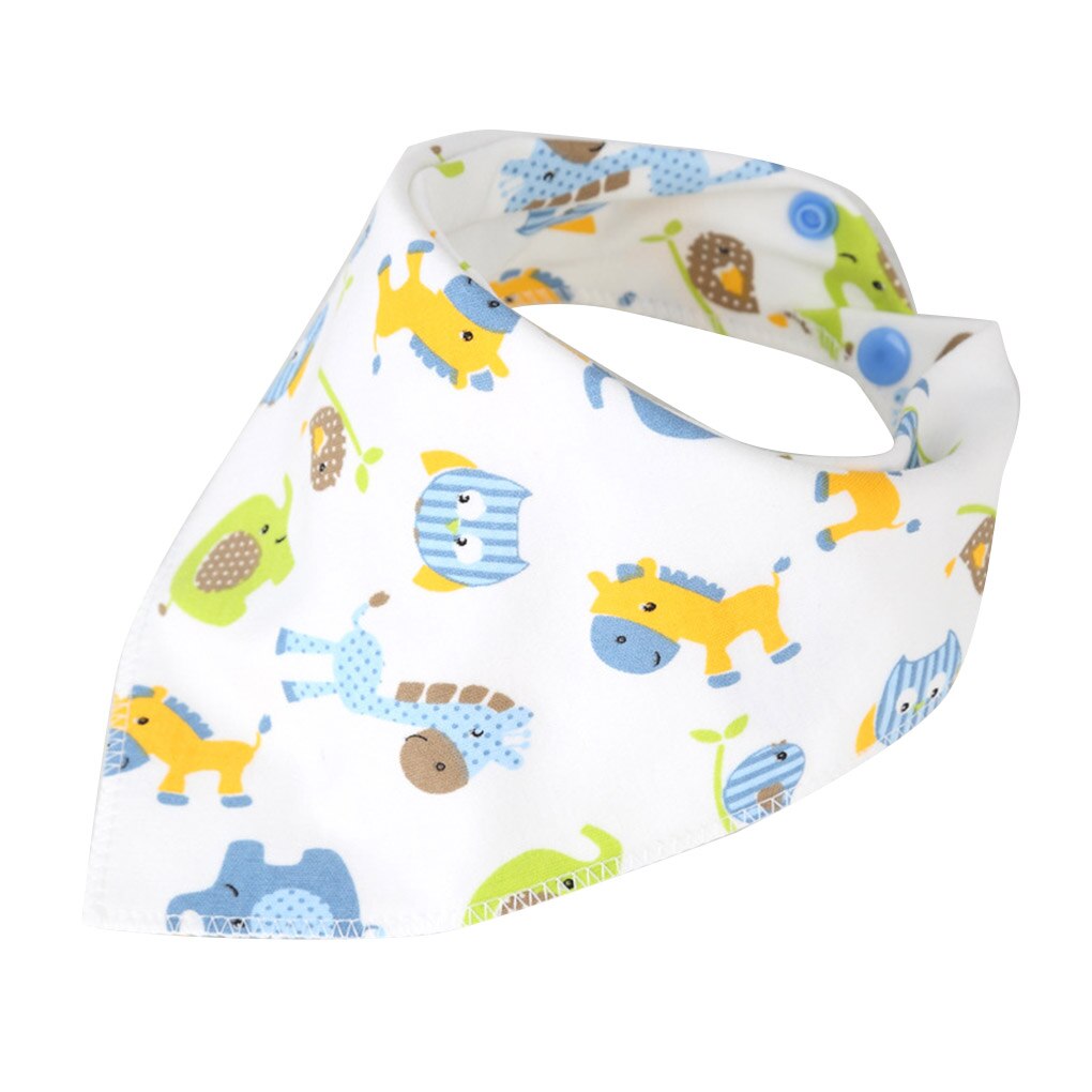 23 Kleuren Cartoon Leuke Baby Kids Zakdoek Baby Zacht Katoen Kwijlen Speeksel Handdoek Herbruikbare Peuter Gedrukt Bib: NO.7
